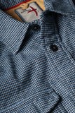 Utility Workshirt - Blue/White/Navy Houndstooth