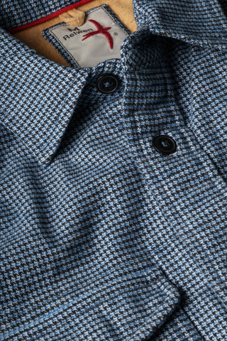 Utility Workshirt - Blue/White/Navy Houndstooth