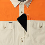 The Hebbronville Original Tuff-Thread Long Sleeve - Tan with Blaze Patch