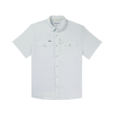 The Get in Line Western Short Sleeve - Baby Blue Vertical Stripe
