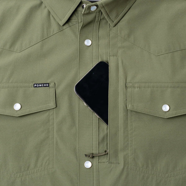 The Grazer Western Tuff-Thread Short Sleeve - Olive