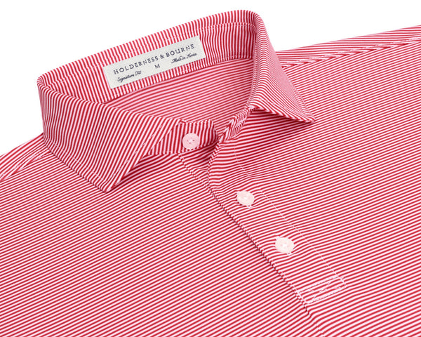 The Perkins Polo - Liberty Red & White