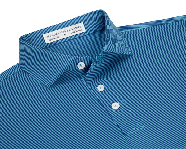 The Perkins Polo - Maidstone Blue & Harbor