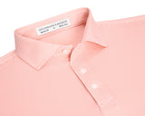 The Perkins Polo - Nectarine & White