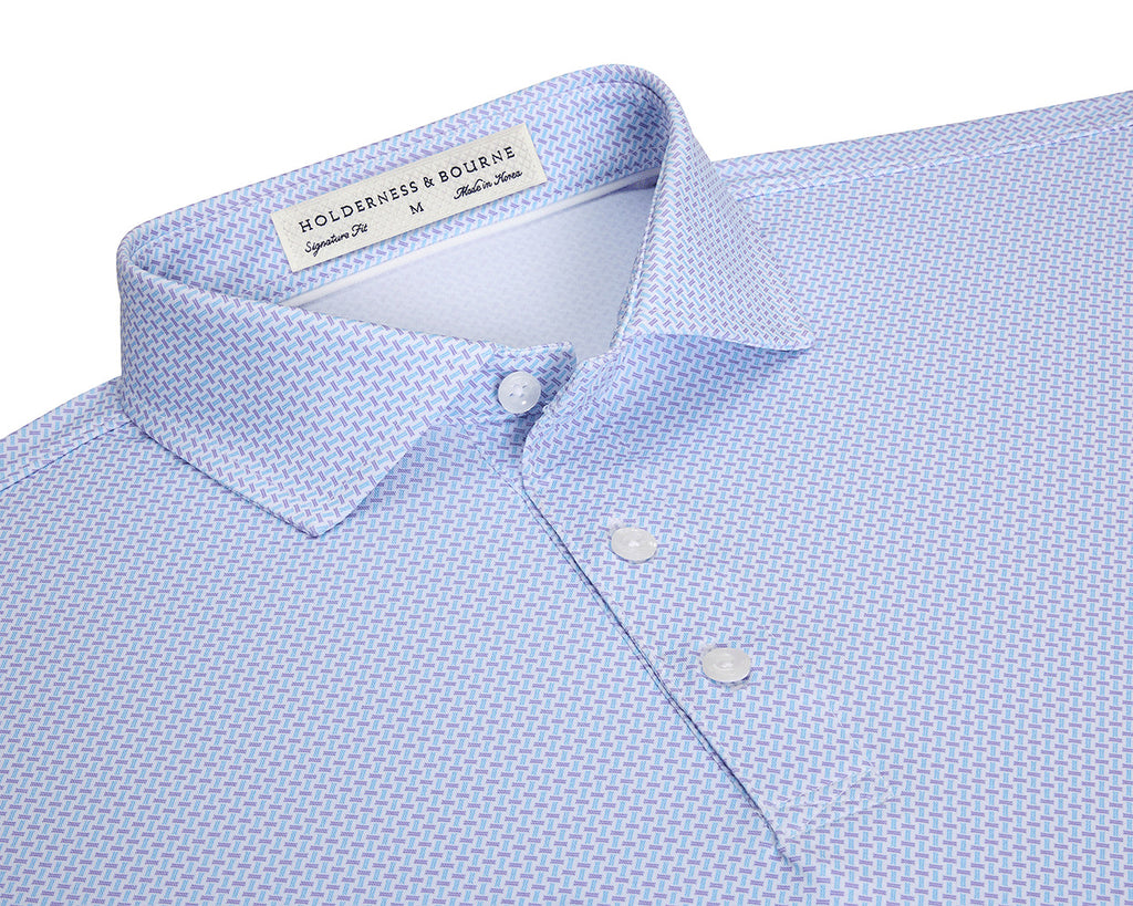 The Norman Polo - Vista Blue & Tudor