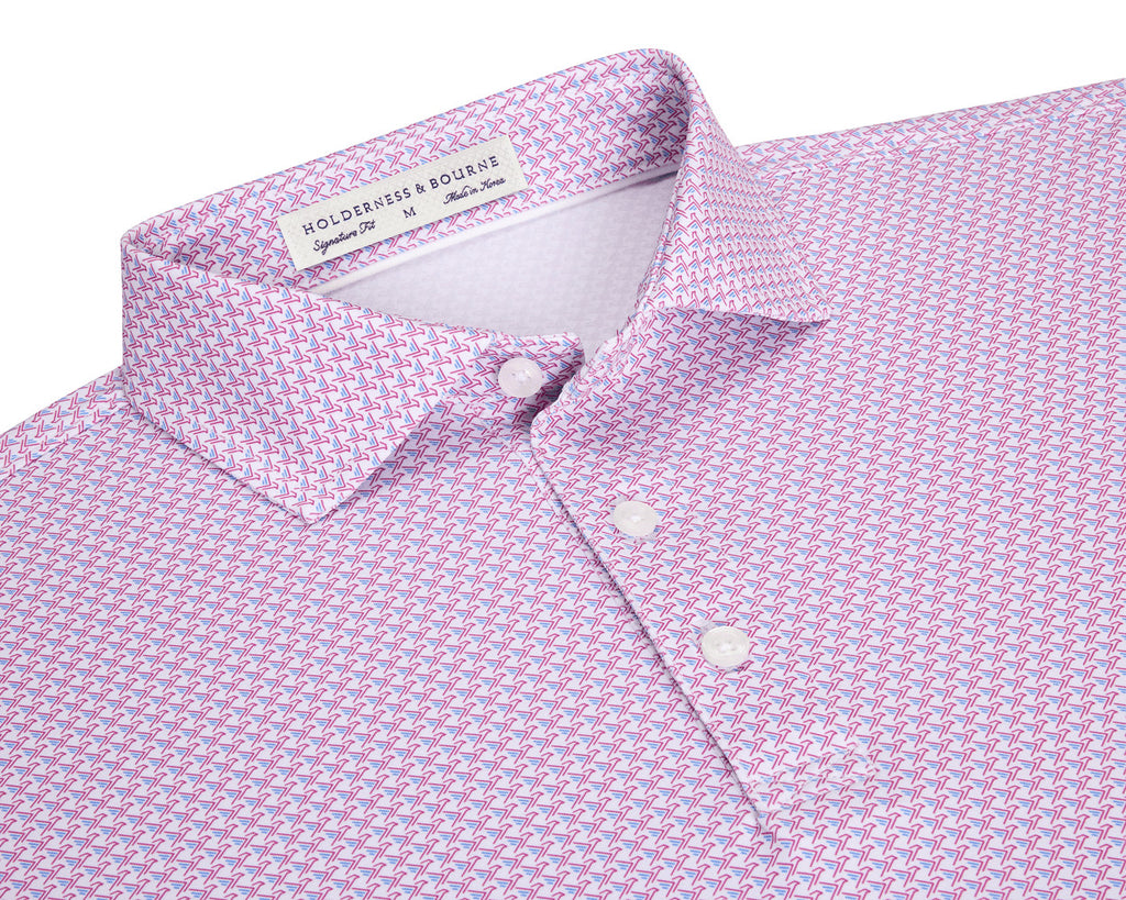 The Justice Polo - Horizon Blue & Cabernet
