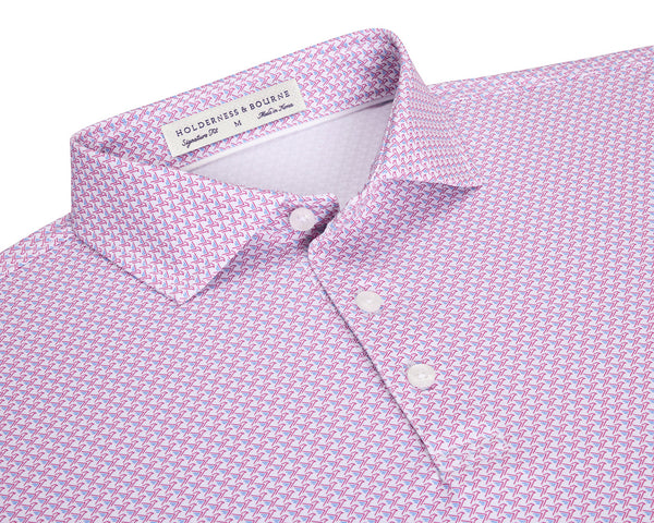 The Justice Polo - Horizon Blue & Cabernet