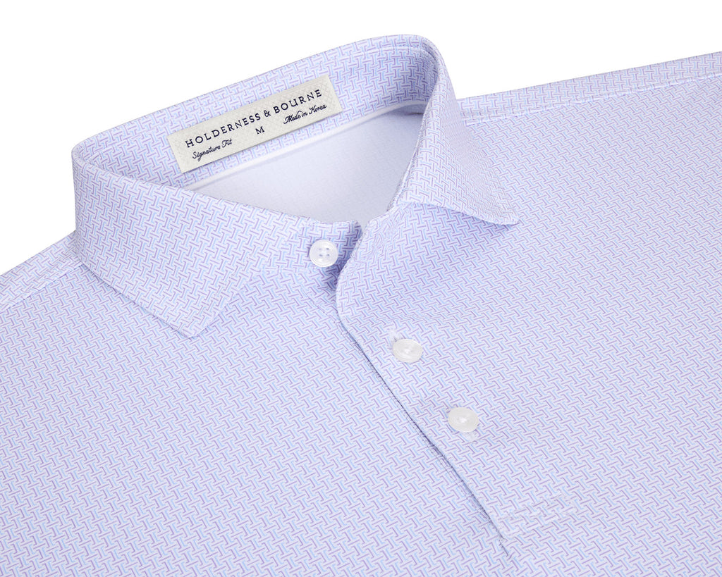 The Norwood Polo - Vista Blue & Tudor