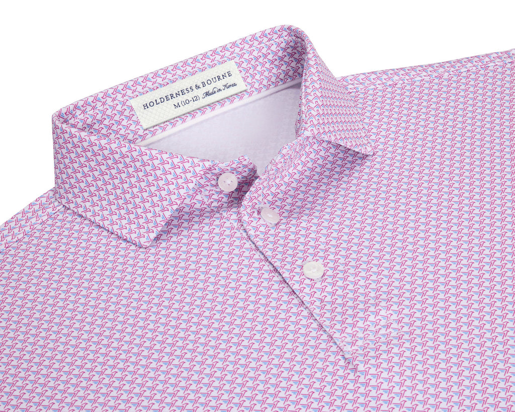 The Justice Boys Polo - Horizon Blue & Cabernet
