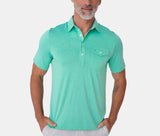 Performance Sport Polo Heather - Baja Blast