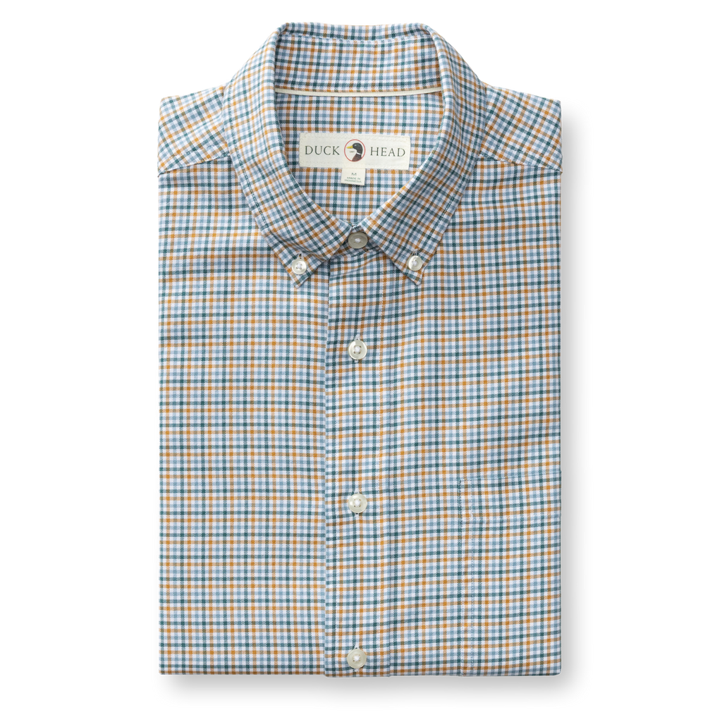 Holling Plaid Cotton Oxford Sport Shirt - Amberwood