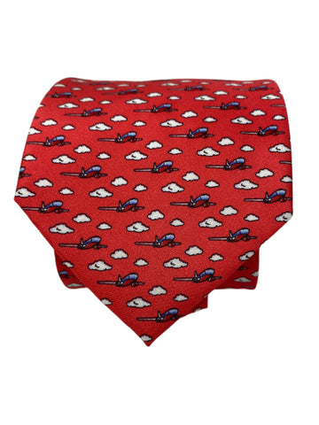 Airplane Tie - Red