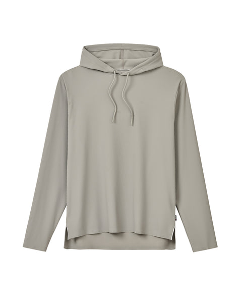 Hoppin Ribbed Knit Performance Hoodie - Seal