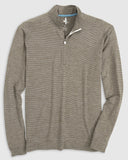 Vaughn Striped 1/4 Zip Pullover - Meteor