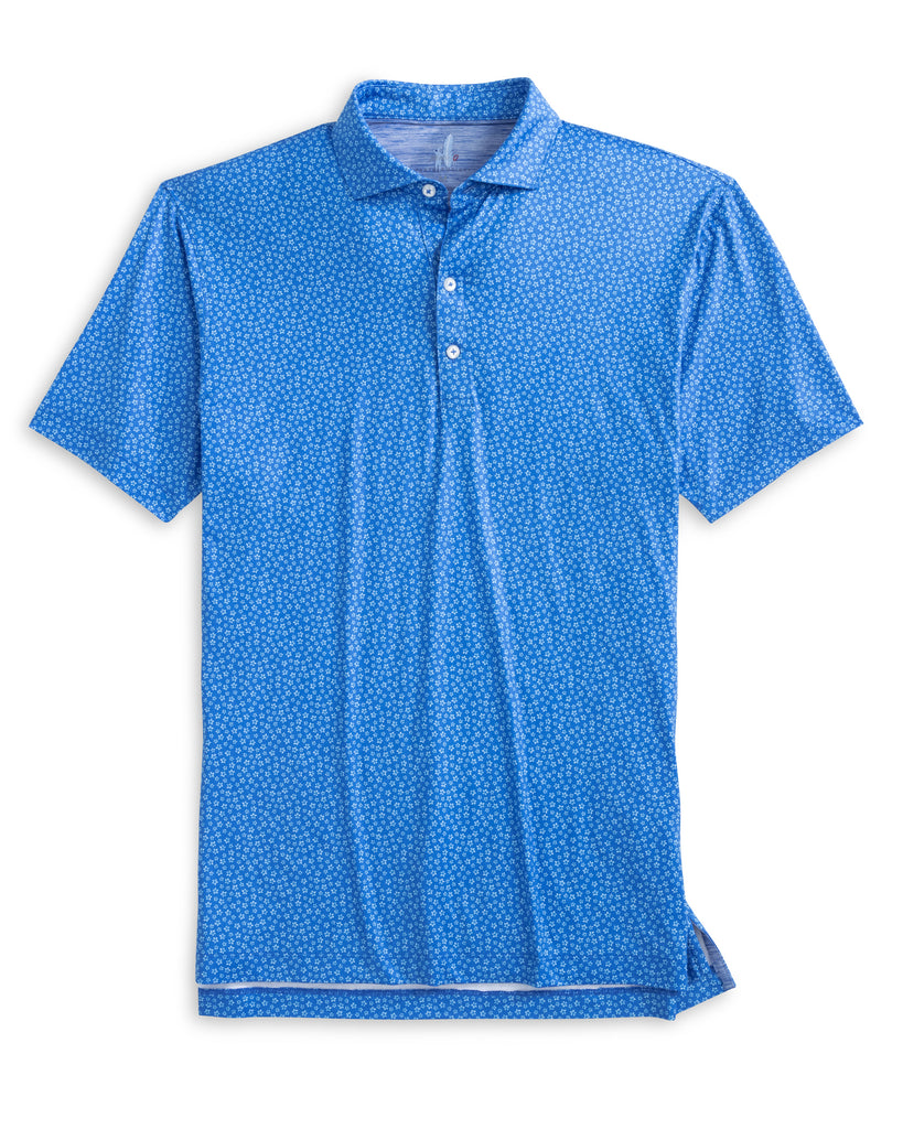 Plumeria Printed Featherweight Performance Polo - Palisades