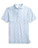 JO Merica Printed Featherweight Performance Polo - Barracuda
