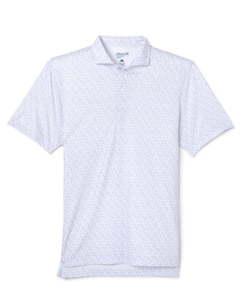 Pip Floral Performance Polo - Viola