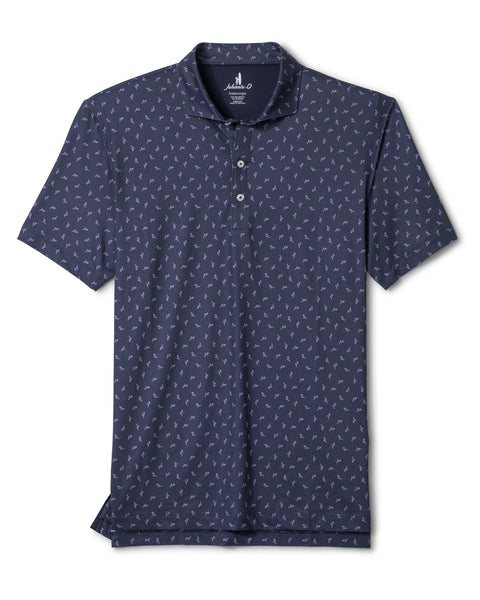 Neon 'Mingo Featherweight Performance Polo - Navy