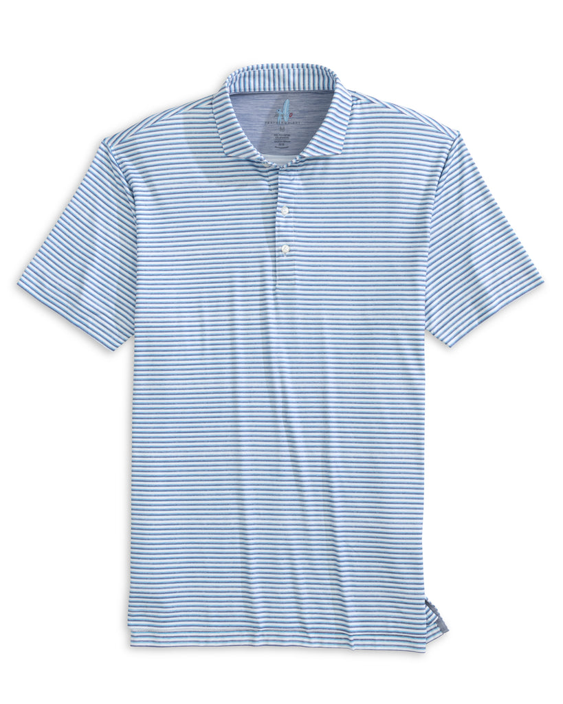 Warwick Striped Performance Polo - Verbena