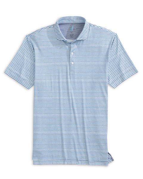 Warwick Striped Performance Polo - Verbena