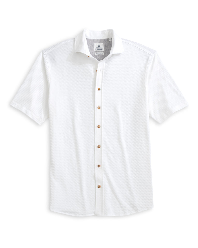 Surfsucker Short Sleeve Button Down - White