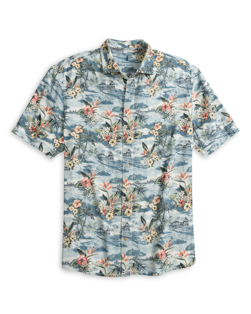 Almanzo Short Sleeve Button Down - Laguna Blue