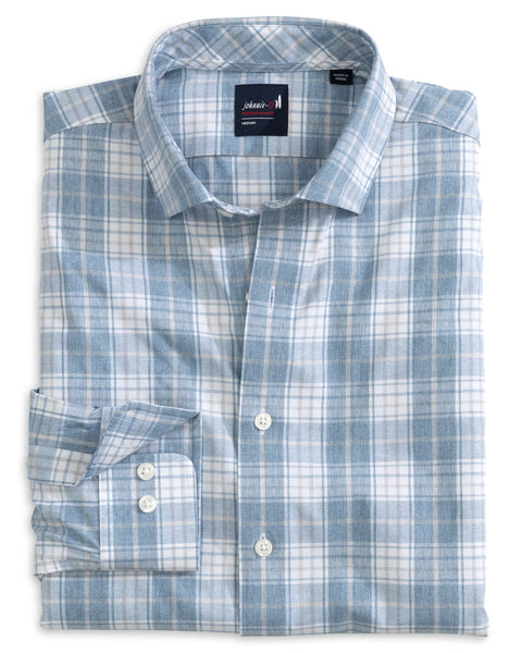 Hendley Performance Button Down - Laguna Blue