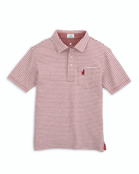 Dante Stripe Boys Polo - Nantucket