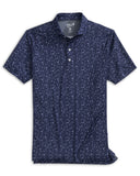 Tumbleweed Printed Performance Polo - Navy