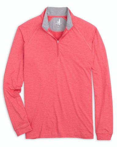 Freeborne PREP-FORMANCE 1/4 Zip Pullover - Azalea