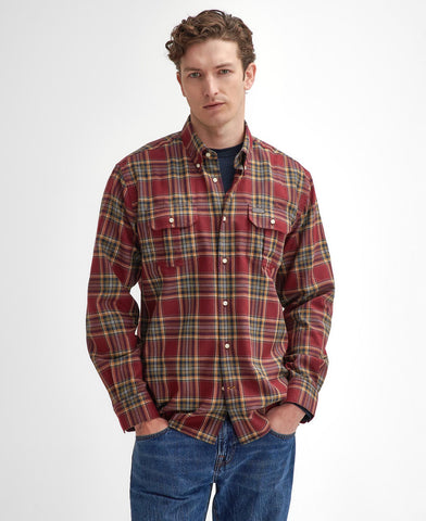 Barbour Singsby Thermo Weave Shirt - Merlot