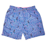 Rainbow Seahorses Cyclist Swim Trunks - Blue