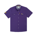 The Mike Western Short Sleeve - Purple LSU Logo