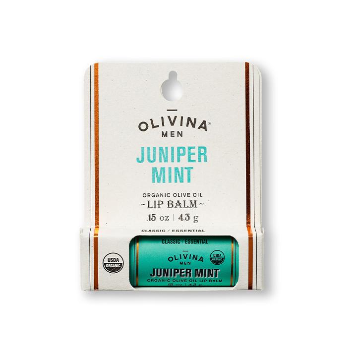 Olivina Men Olive Oil Lip Balm Juniper Mint