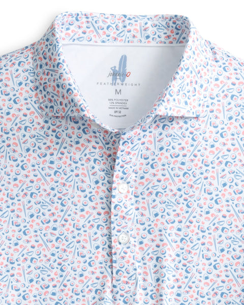 Omakase Printed Featherweight Performance Polo-Tornado