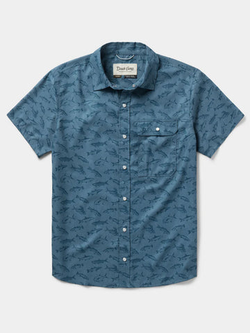 The Channel Cat Original Short Sleeve - Blue & Gray
