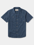 Coastal Seersucker Short Sleeve - Navy Blue