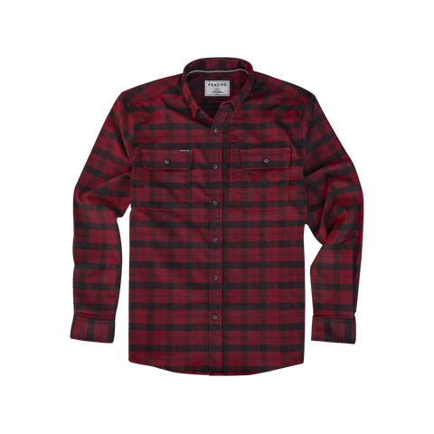 The Buffalo Original Flannel Shirt - Red and Black Plaid