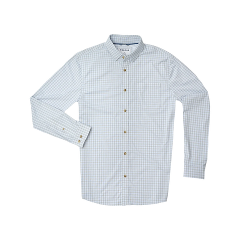 The Dolly Varden Ultra-Lite Long Sleeve - Grey and Blue Plaid