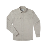 The Guthrie Western Long Sleeve - Brown Tan and Grey Plaid