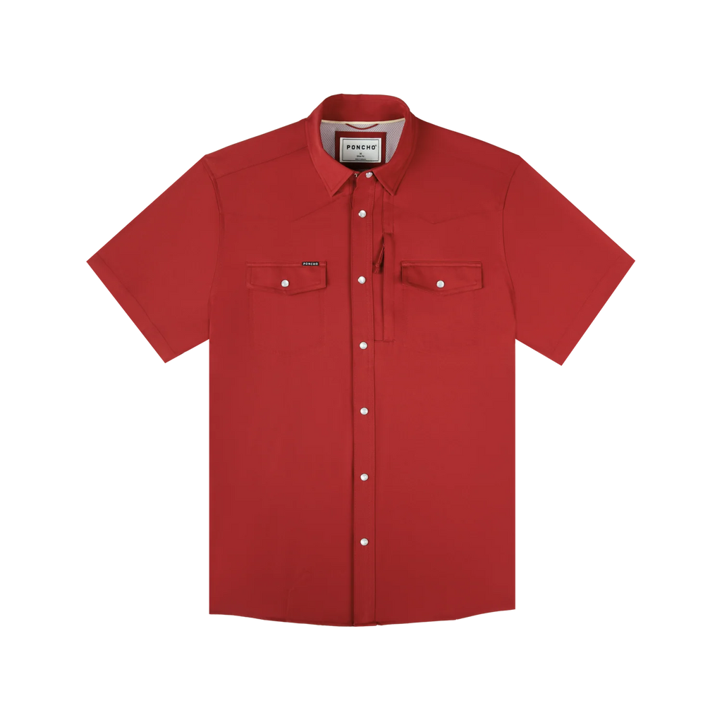 The Norman Western Short Sleeve - Crimson