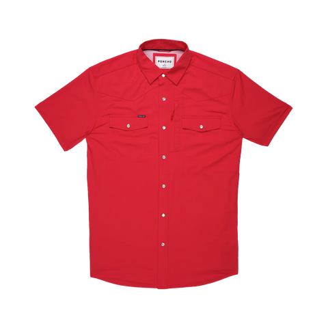 The Play Action Western Short Sleeve - Red