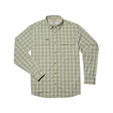 The Sapelo Original Long Sleeve - Sage Plaid