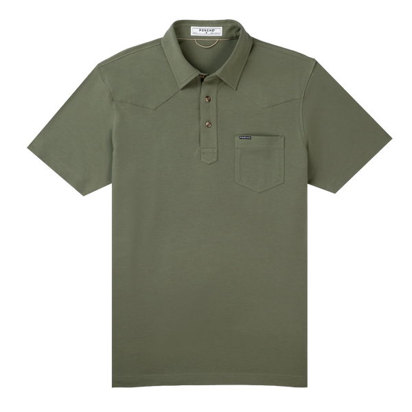 The Jalapeno Cream Cheese Western Field Polo - Four Leaf Clover