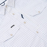 The Auctioneer Western Short Sleeve - Double Blue Check