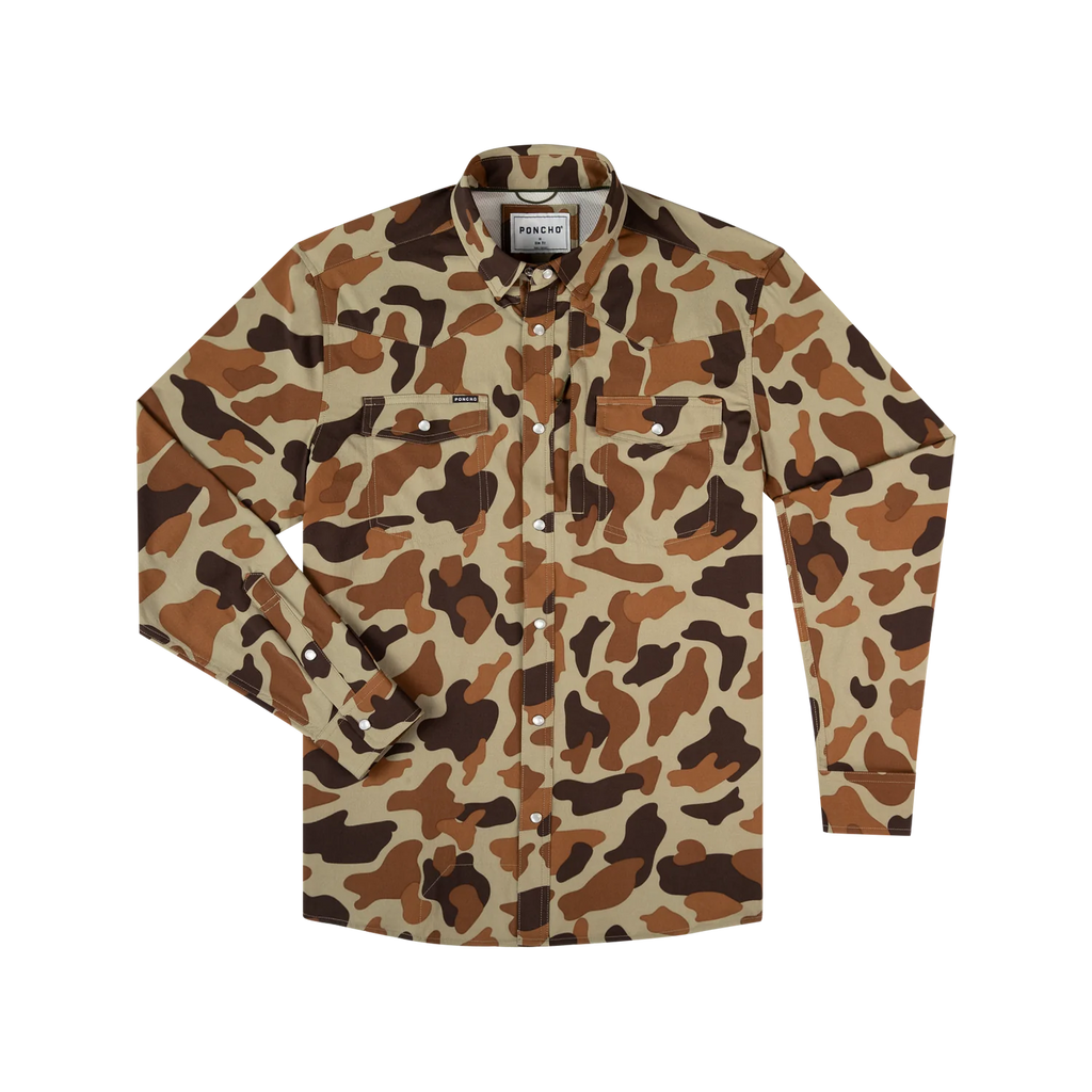 The White Wing Western Long Sleeve - Duck Camo