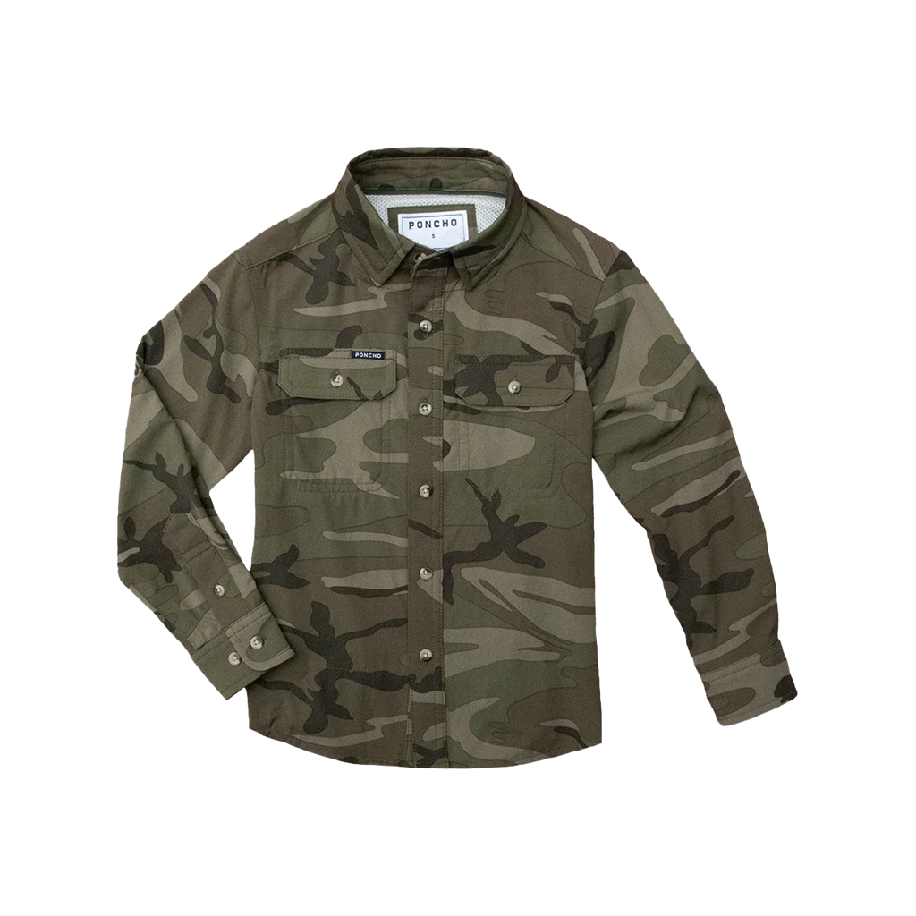 Youth Young Buck Original Long Sleeve - Dark Camo