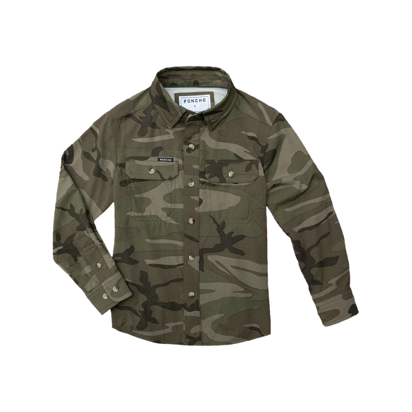 Youth Young Buck Original Long Sleeve - Dark Camo