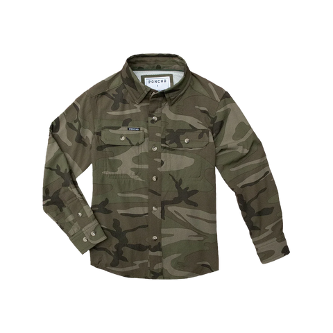 Youth Young Buck Original Long Sleeve - Dark Camo