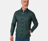 Quilted Shacket - Hunter Green
